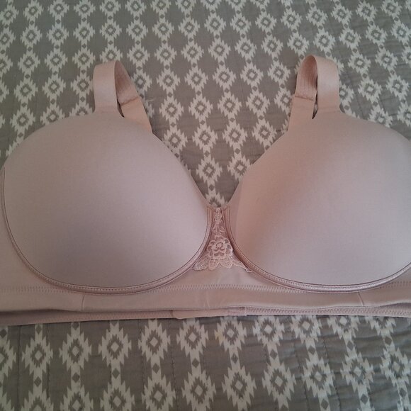 Vanity Fair Bra Style 71380 Wirefree 40D Dusty Pink - Picture 2 of 6